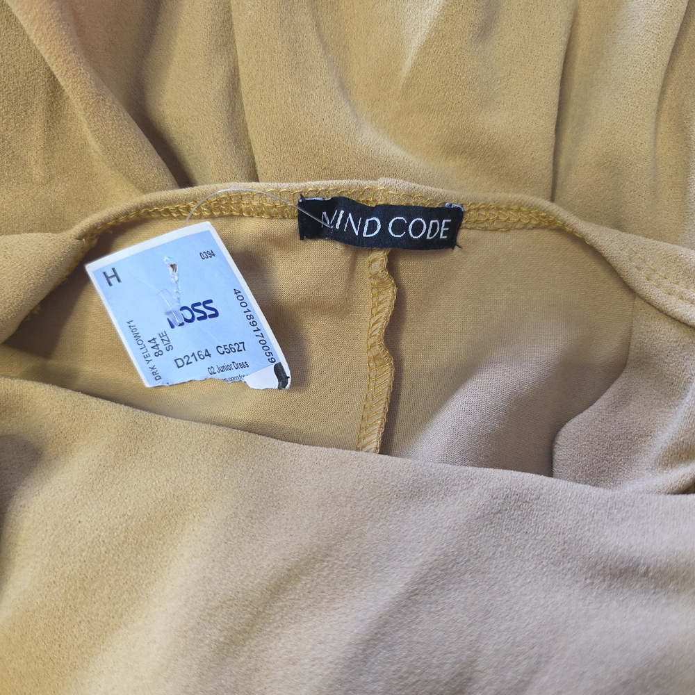 Mind Code Camel Mini Dress - Picture 5 of 6